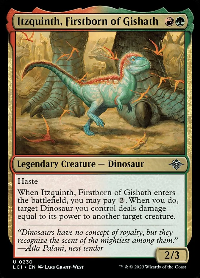 Itzquinth, Firstborn of Gishath Front Face