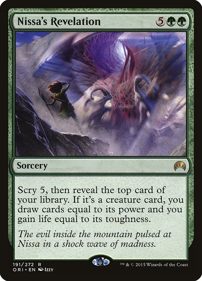 Nissa's Revelation Front Face