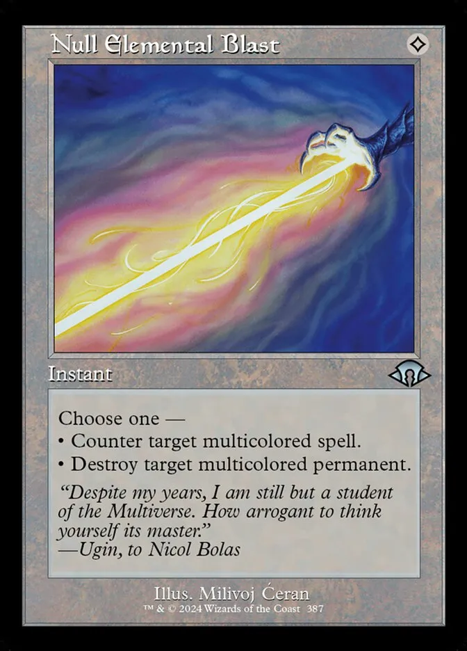 Null Elemental Blast Front Face
