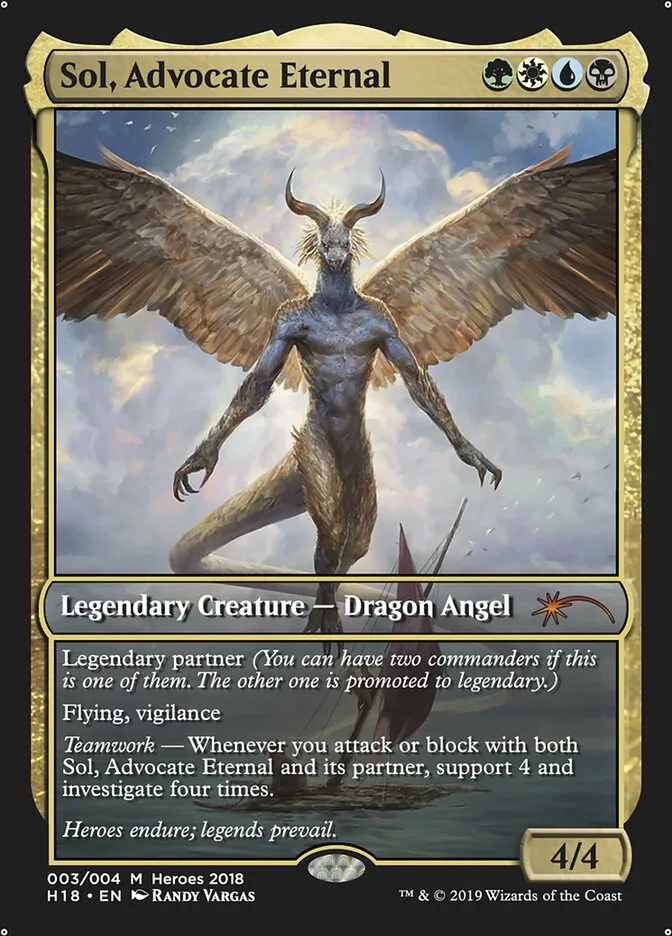 Sol, Advocate Eternal Front Face