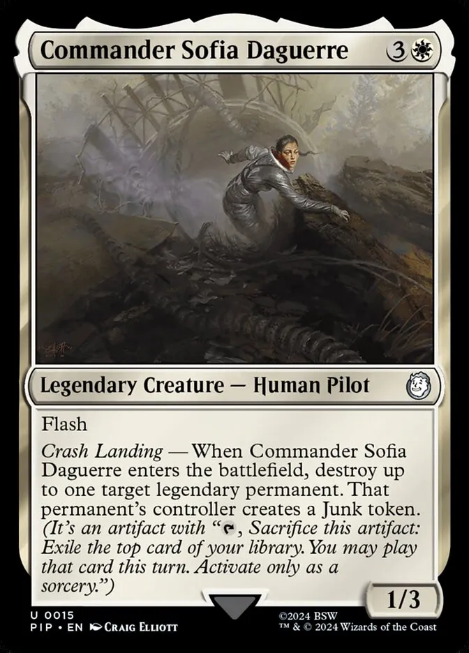 Commander Sofia Daguerre Front Face