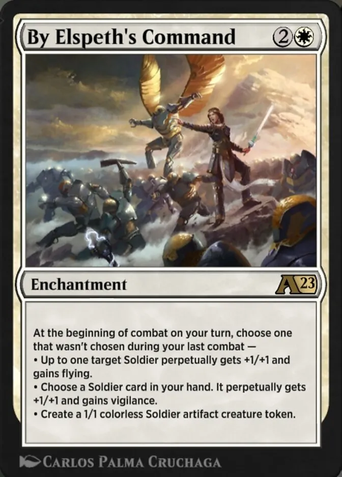 By Elspeth's Command Front Face
