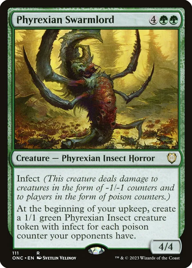 Phyrexian Swarmlord Front Face