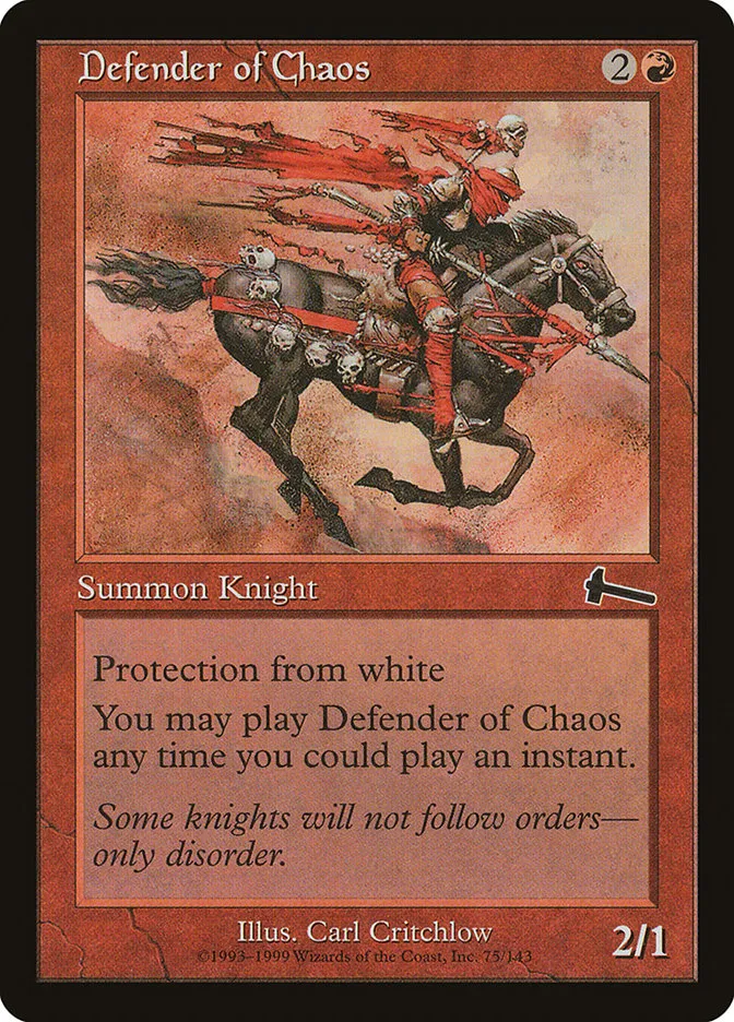 Defender of Chaos Front Face