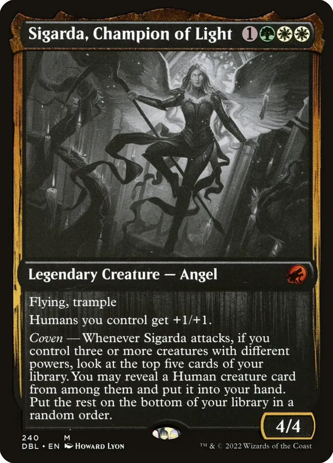 Sigarda, Champion of Light Front Face