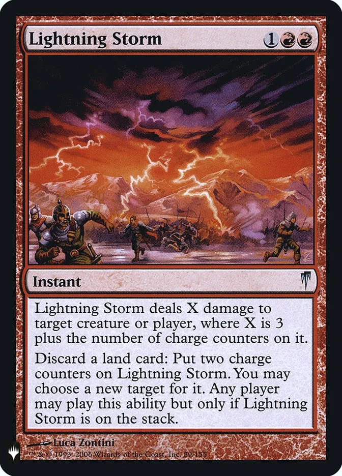 Lightning Storm Front Face