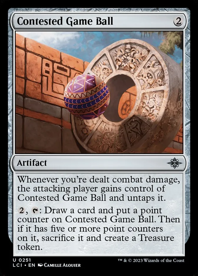 Contested Game Ball Front Face