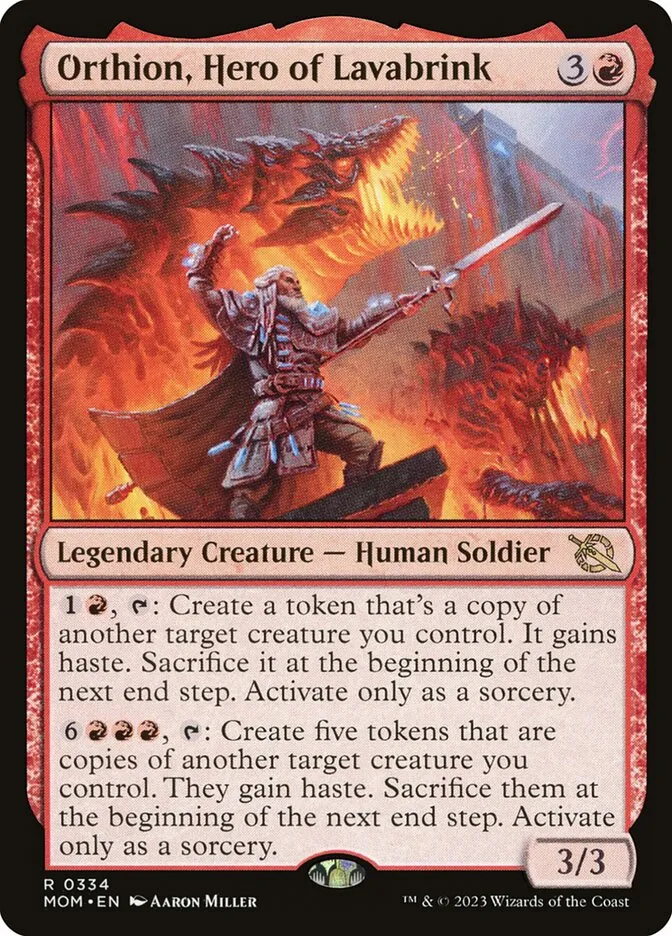 Orthion, Hero of Lavabrink Front Face