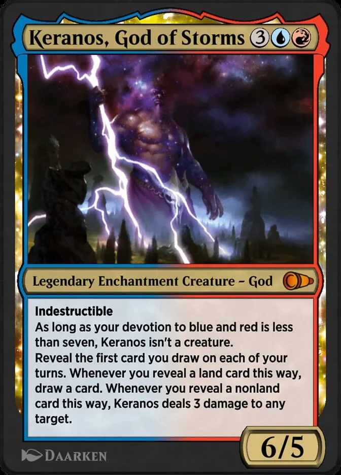 Keranos, God of Storms Front Face