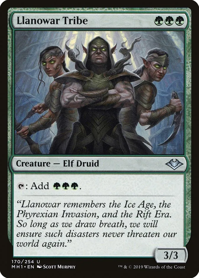 Llanowar Tribe Front Face