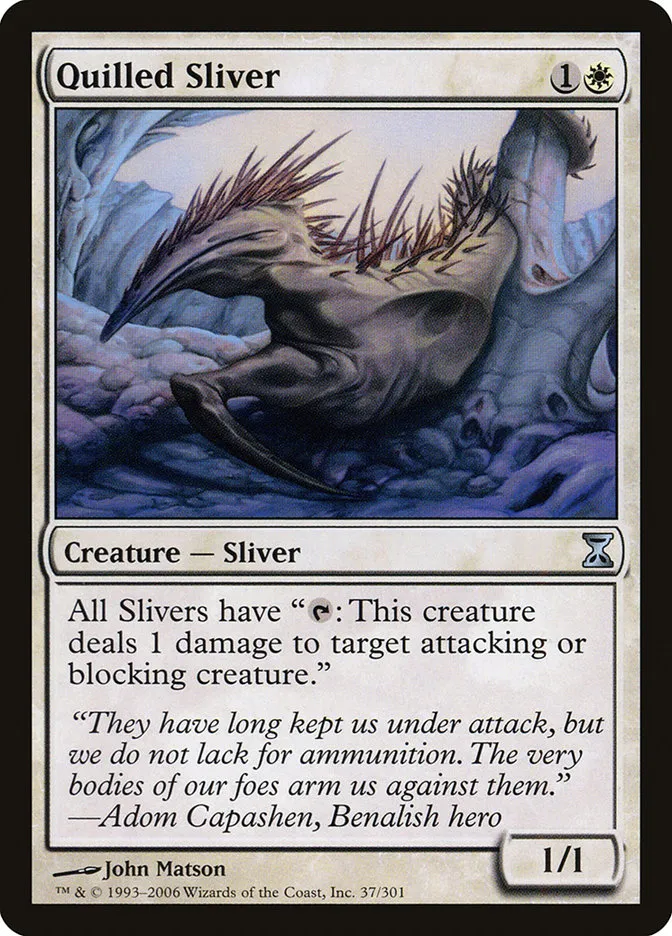 Quilled Sliver Front Face