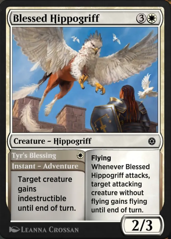 Blessed Hippogriff // Tyr's Blessing Front Face