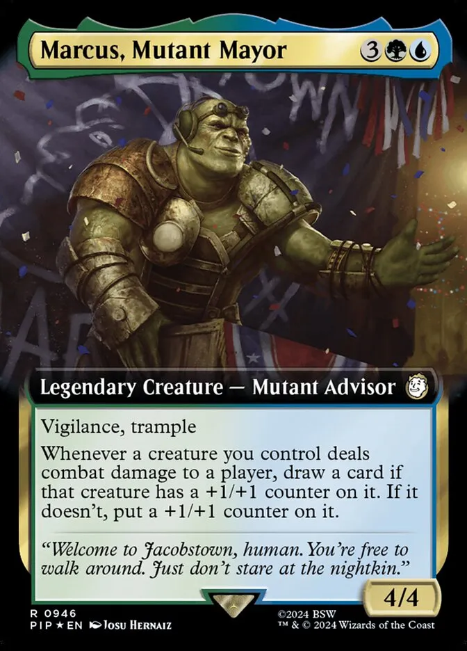 Marcus, Mutant Mayor Front Face