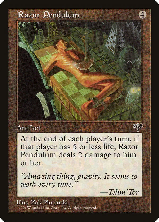 Razor Pendulum Front Face