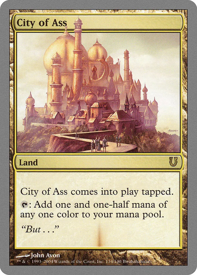 City of Ass Front Face