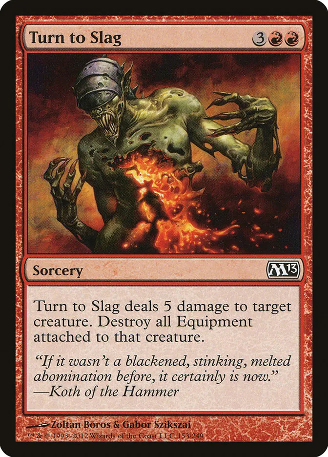 Turn to Slag Front Face