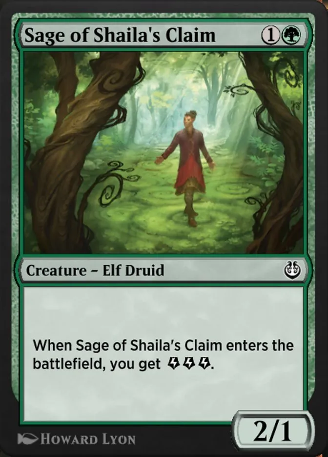 Sage of Shaila's Claim Front Face