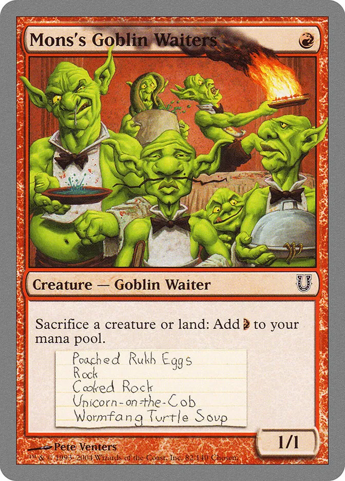 Mons's Goblin Waiters Front Face