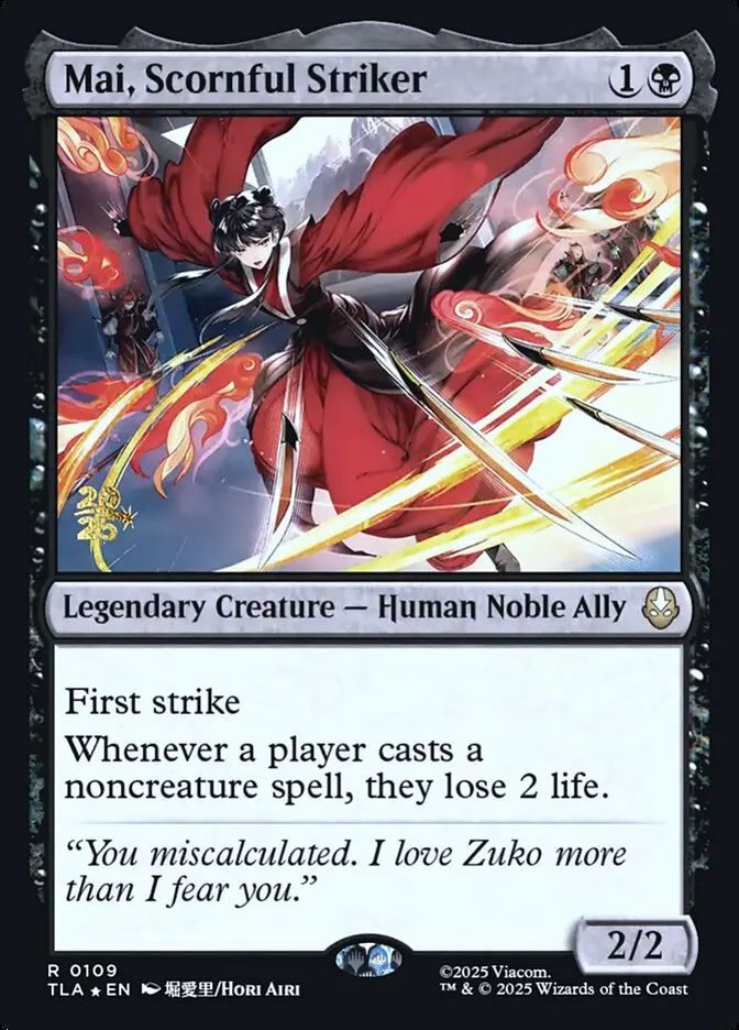 Mai, Scornful Striker Front Face