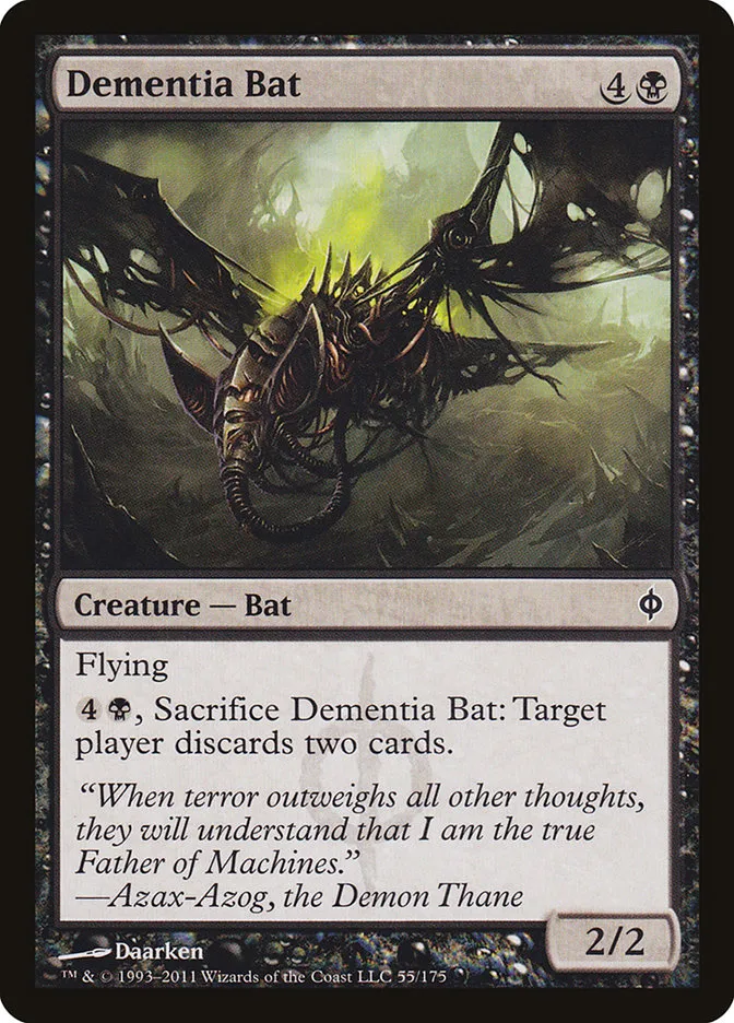 Dementia Bat Front Face