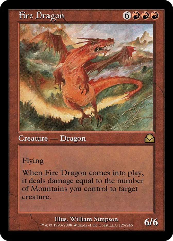 Fire Dragon Front Face