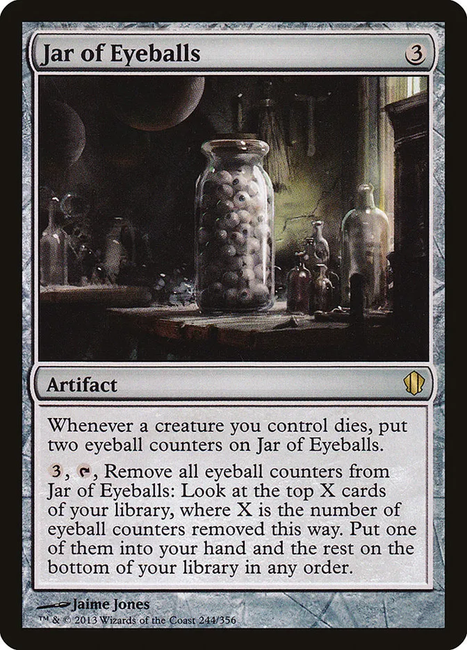 Jar of Eyeballs Front Face
