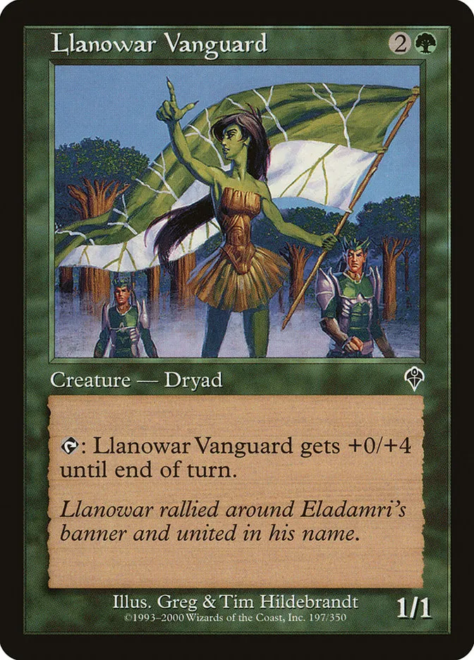Llanowar Vanguard Front Face