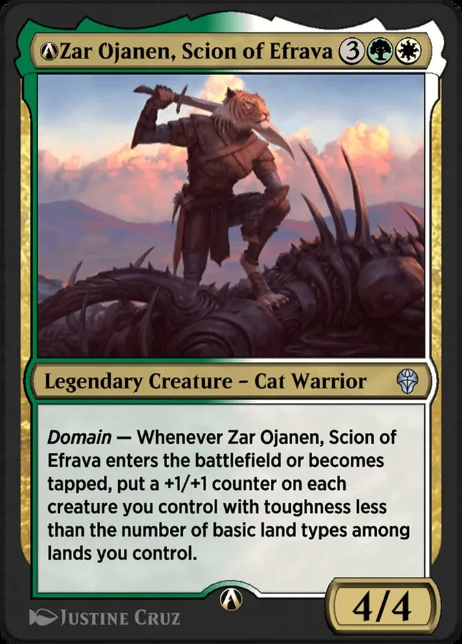 A-Zar Ojanen, Scion of Efrava Front Face