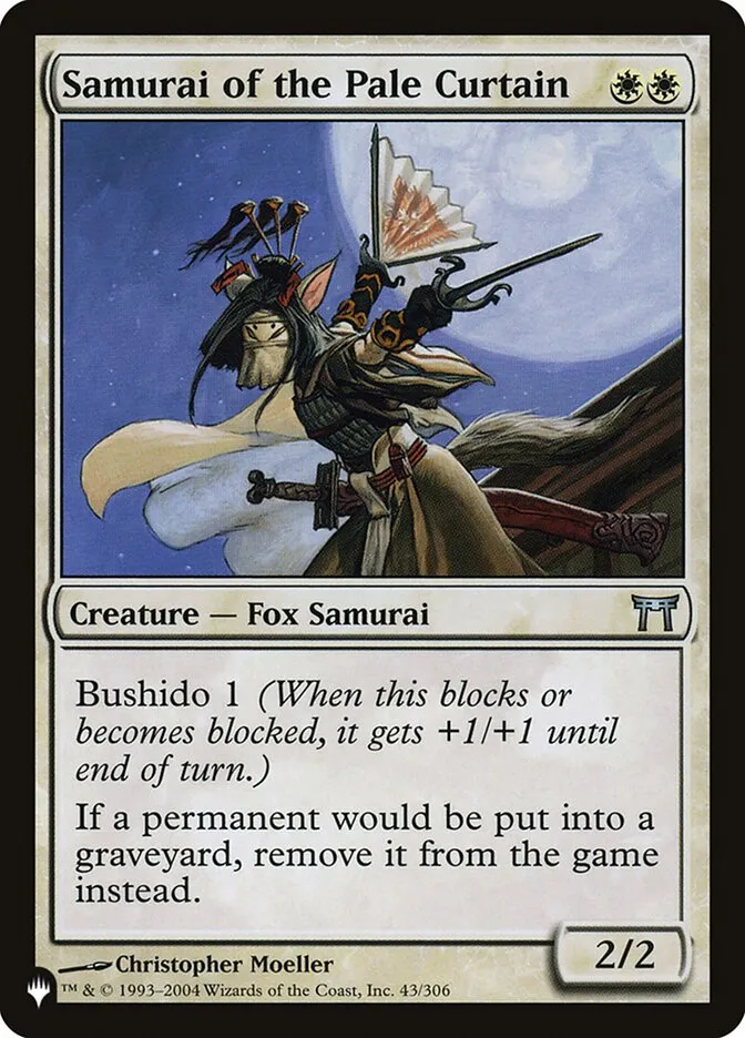 Samurai of the Pale Curtain Front Face