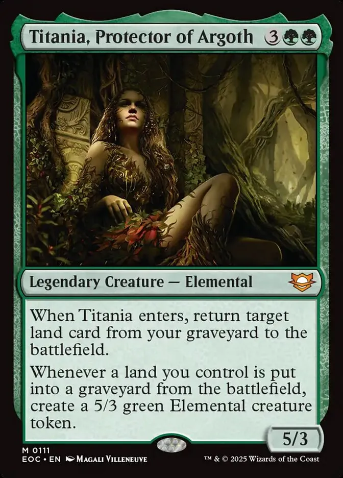 Titania, Protector of Argoth Front Face