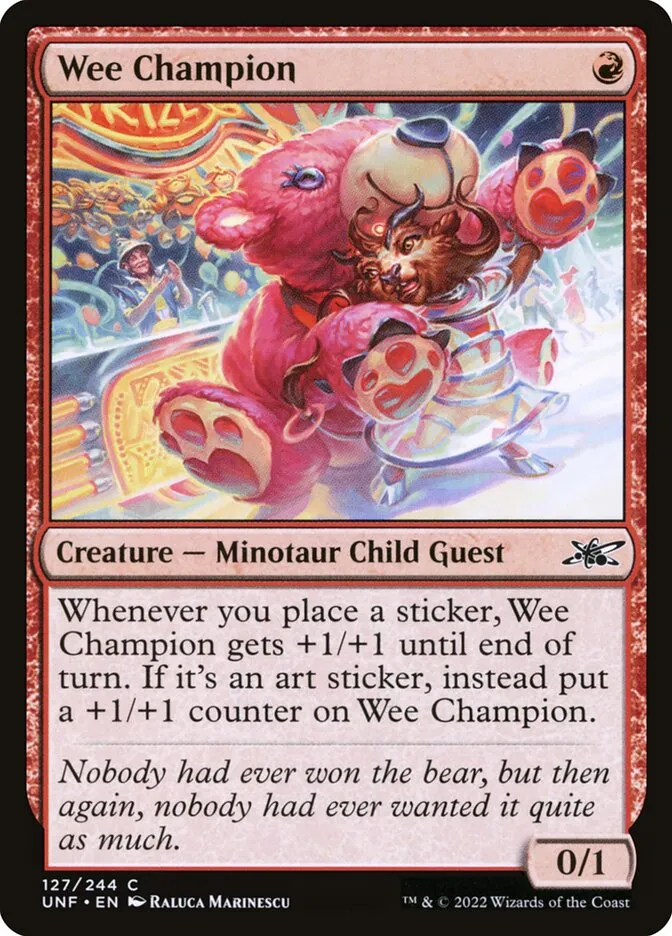 Wee Champion Front Face