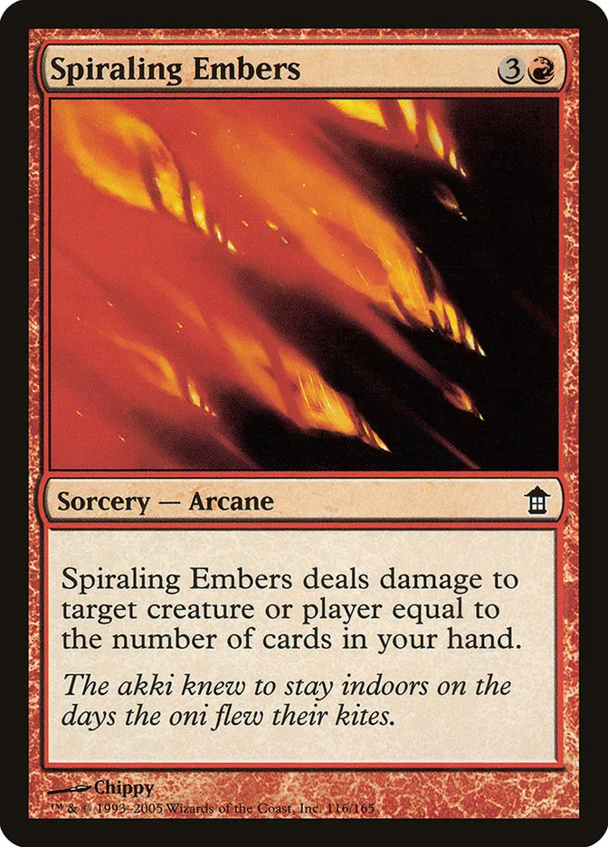 Spiraling Embers Front Face