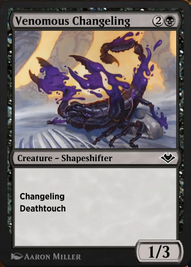 Venomous Changeling Front Face