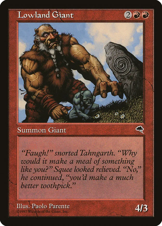 Lowland Giant Front Face