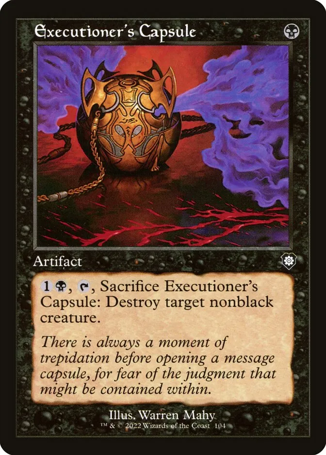 Executioner's Capsule Front Face
