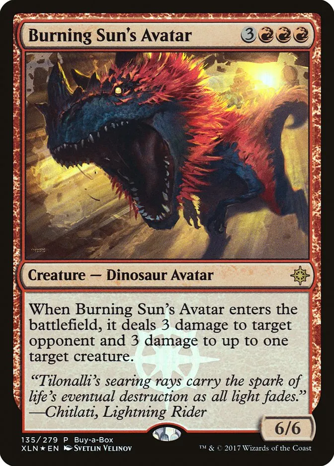Burning Sun's Avatar Front Face