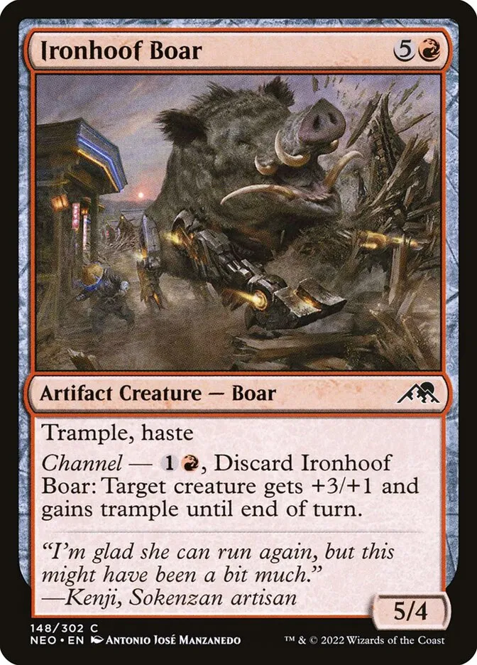 Ironhoof Boar Front Face