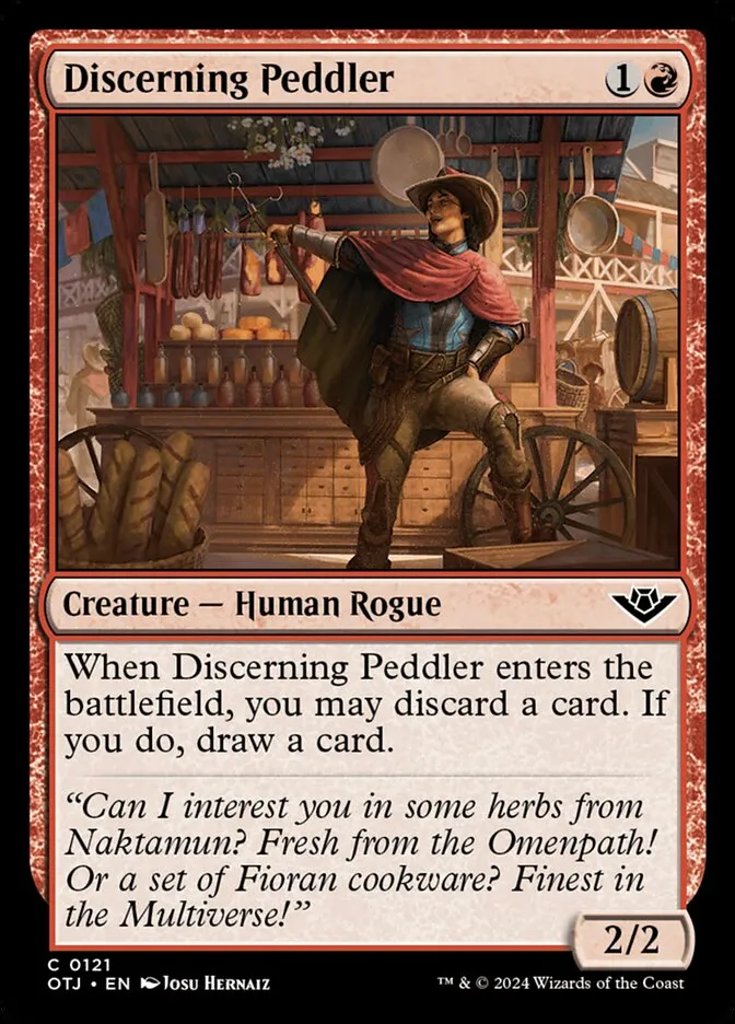 Discerning Peddler Front Face