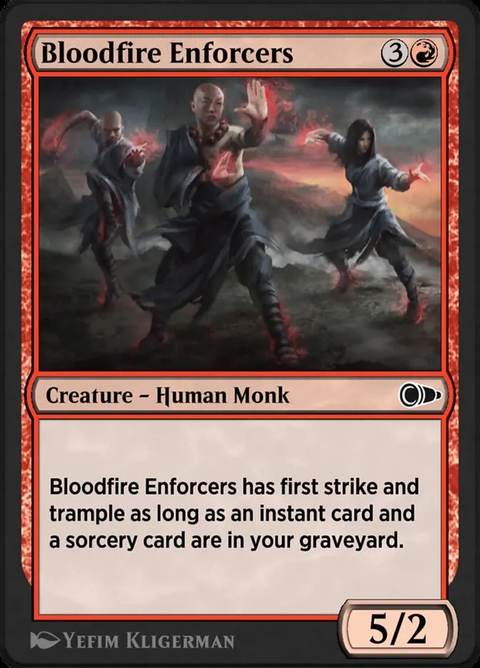Bloodfire Enforcers Front Face