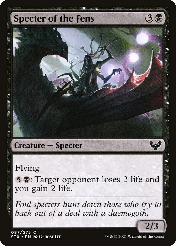 Specter of the Fens Front Face