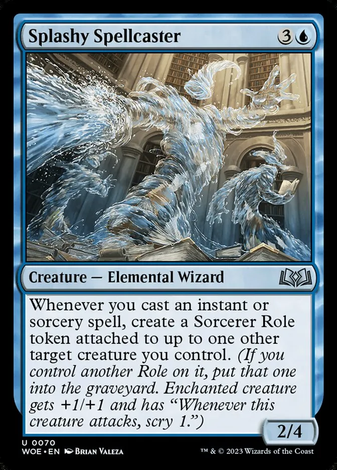 Splashy Spellcaster Front Face