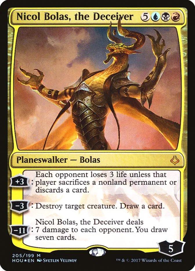 Nicol Bolas, the Deceiver Front Face