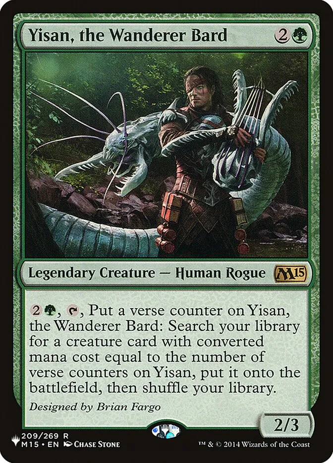 Yisan, the Wanderer Bard Front Face