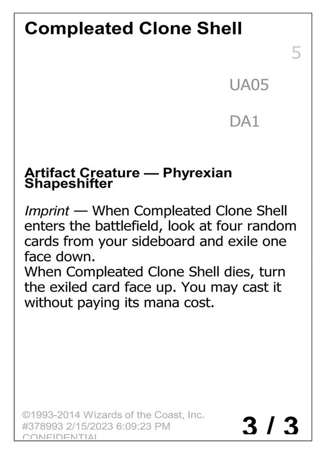 Compleated Clone Shell Front Face