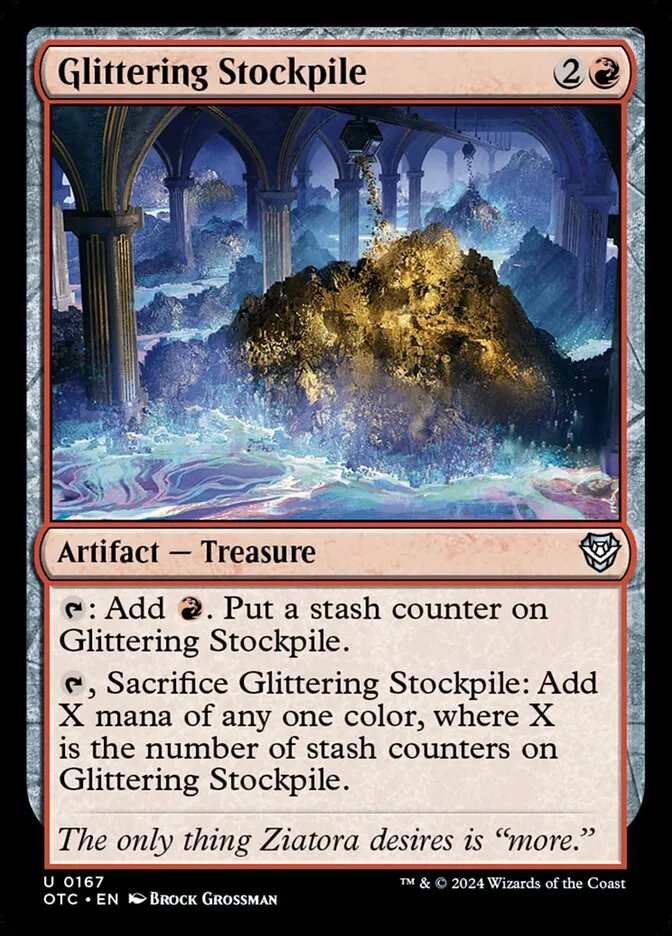 Glittering Stockpile Front Face