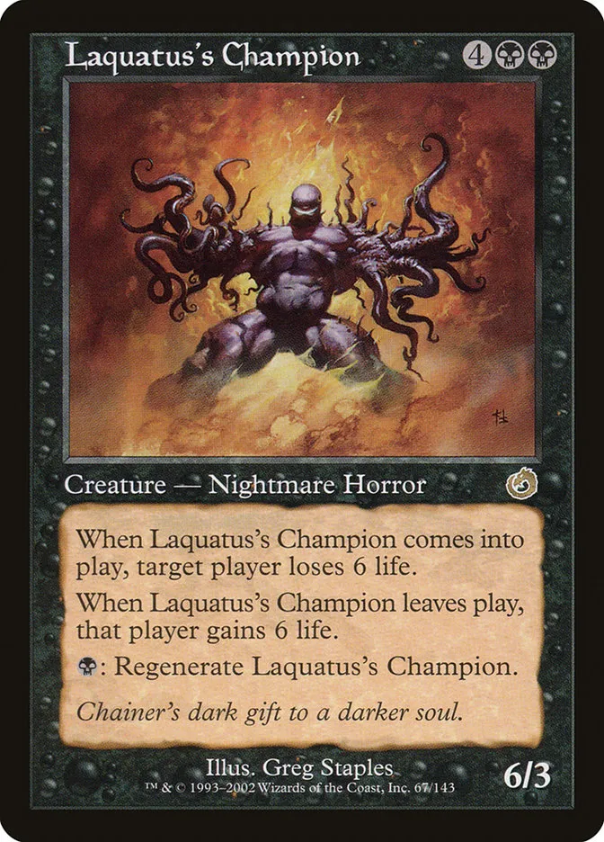Laquatus's Champion Front Face