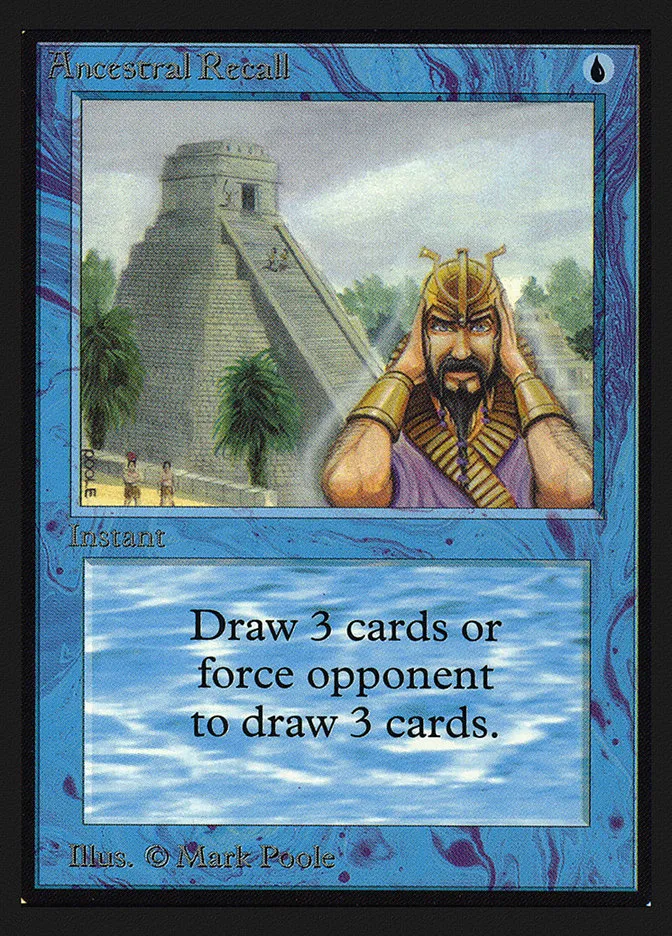 Ancestral Recall Front Face