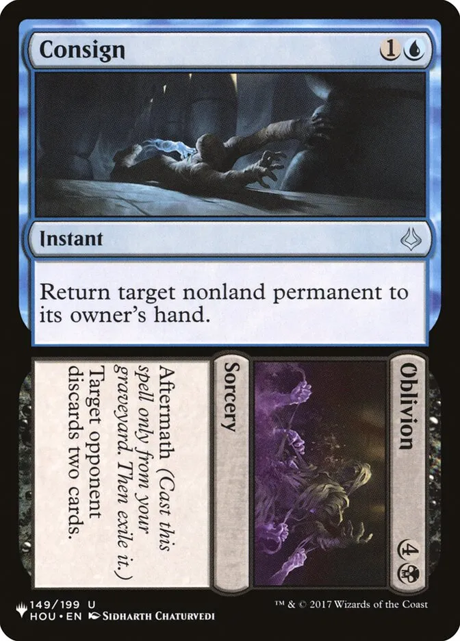 Consign // Oblivion Front Face