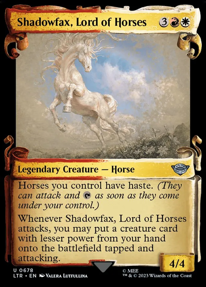 Shadowfax, Lord of Horses Front Face
