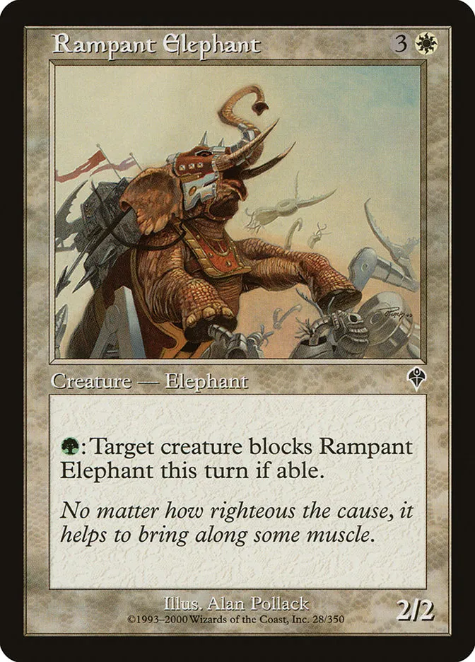 Rampant Elephant Front Face